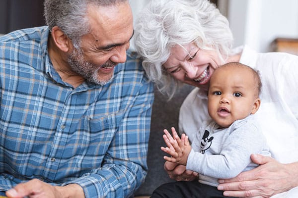 Grandparents with child